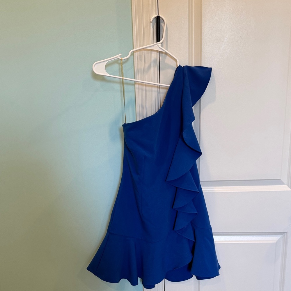 DO+BE Blue One-Shoulder Dress